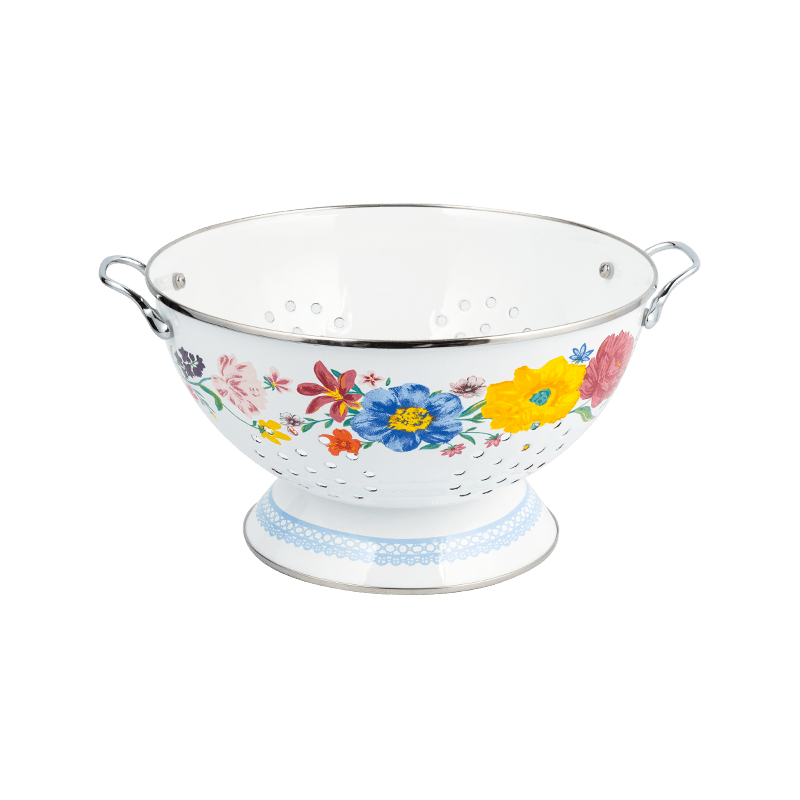 Vintage košarica voća emajla