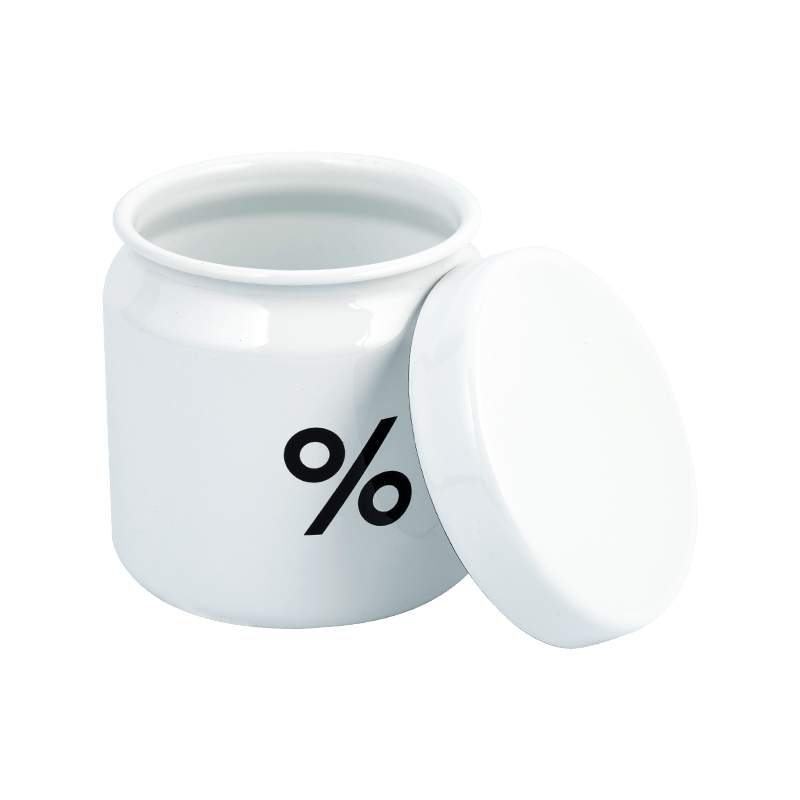 Staklenka za kavu emajle