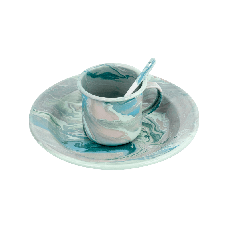 Europski set čajnika za cvjetne emajle Europski set čajnika za cvjetne emajle