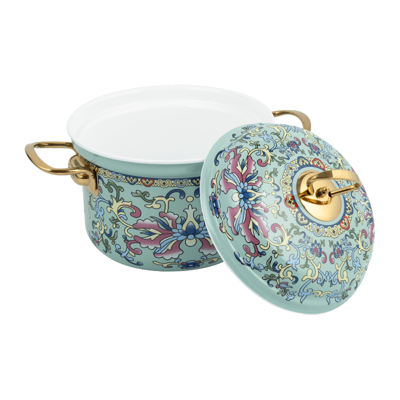 753d Emajl izbrijani na rubu rezistentni ravni lonac