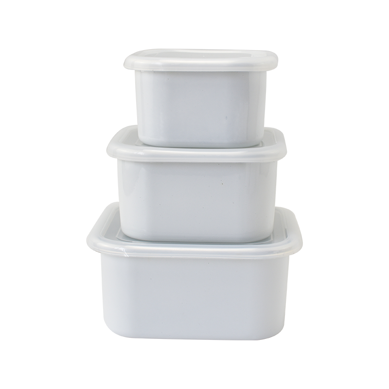 Emajl kvadratna ledena zdjela